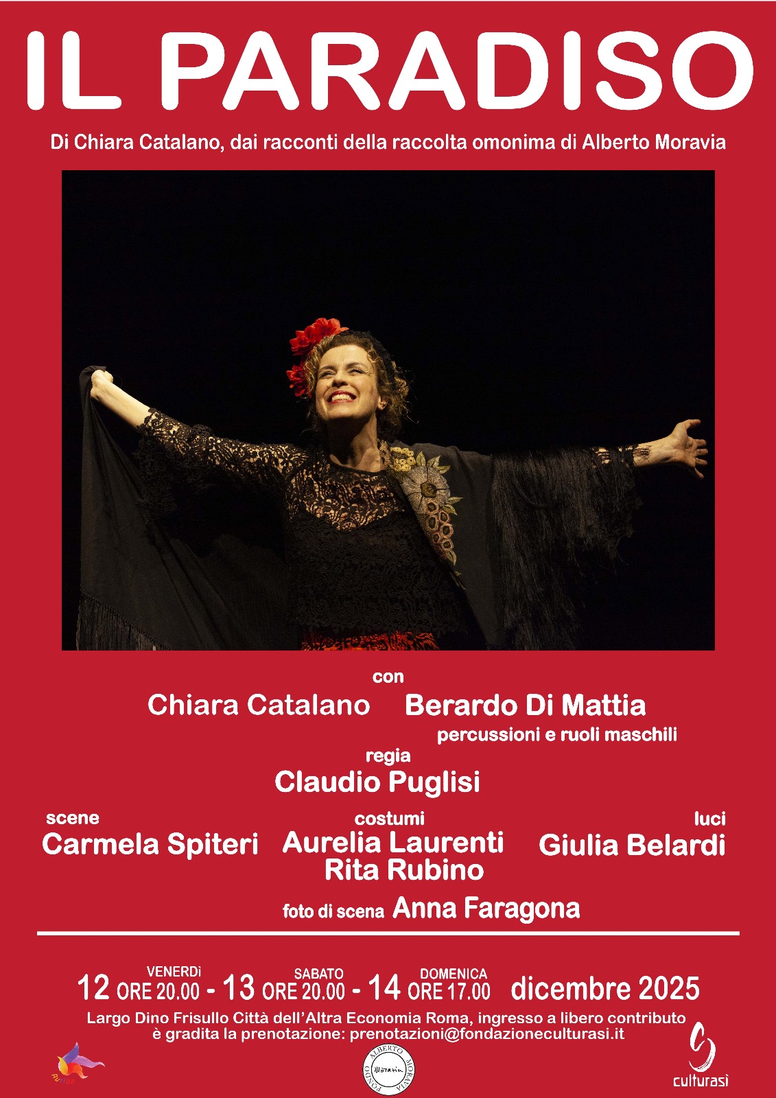 Locandina dello spettacolo Il Paradiso con Chiara Catalano