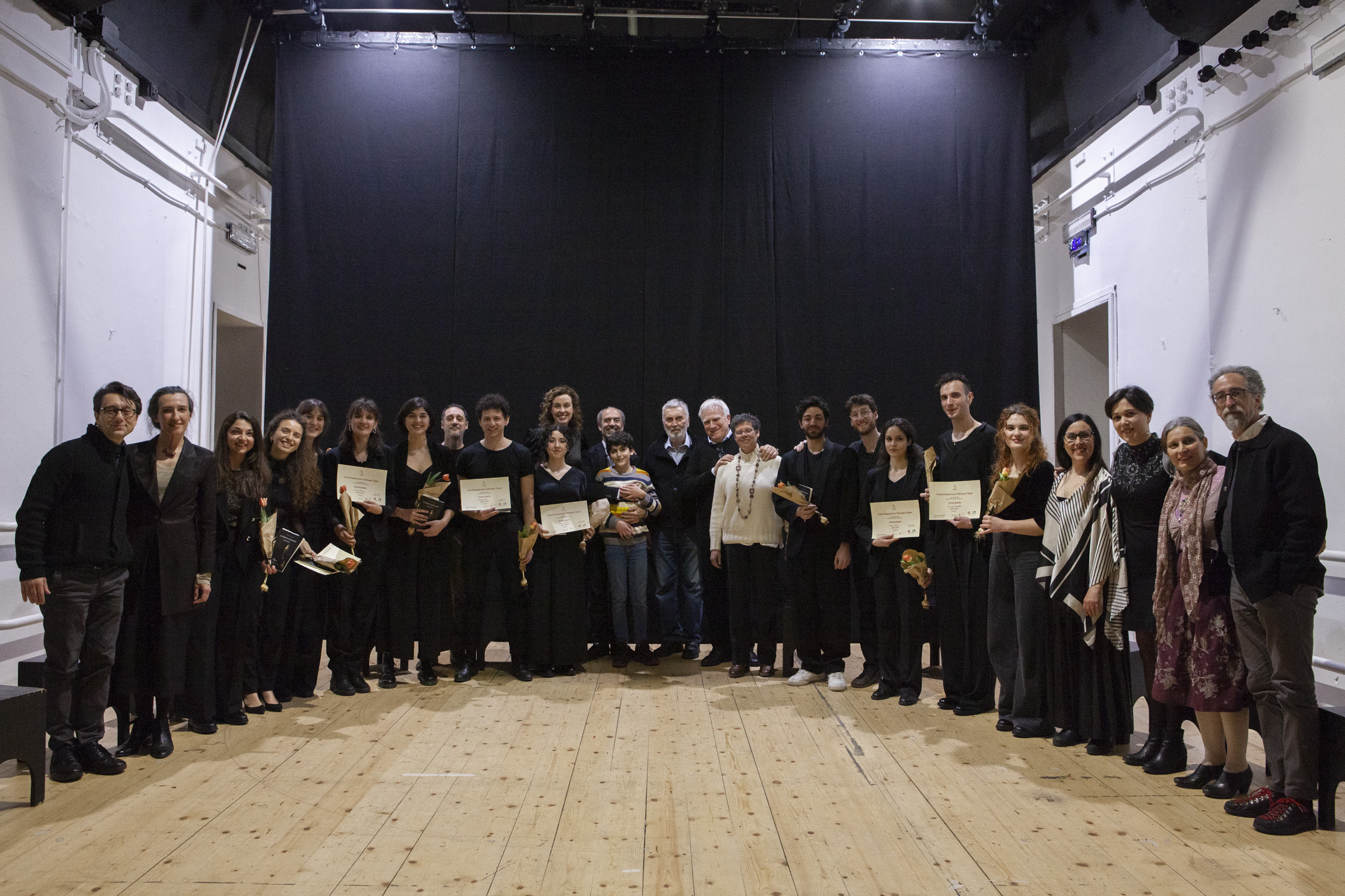 Interprete sul palco del Premio Paolo Giuranna